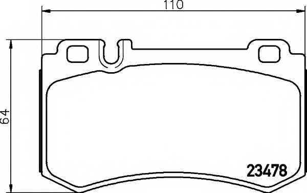 Колодки тормозные дисковые для MERCEDES CLS(C219), E(S211,W211), S(C215,C216,W220,W221), SL(R230), SLR(R199) <b>TEXTAR 2347801 / 23478</b> - изображение