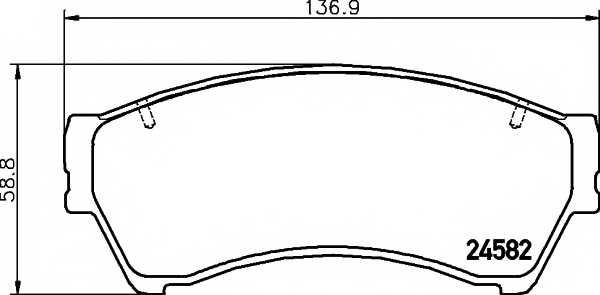Колодки тормозные дисковые для FORD FUSION <b>TEXTAR 2458201 / 24582</b> - изображение Колодки тормозные дисковые для FORD FUSION <b>TEXTAR 2458201 / 24582</b> - изображение