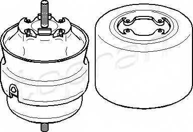 Подвеска, двигатель <b>TOPRAN 110 386</b> - изображение