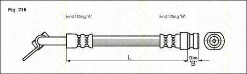 Тормозной шланг <b>TRISCAN 8150 43113</b> - изображение