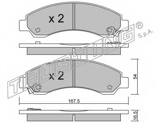 Колодки тормозные дисковые <b>TRUSTING 905.0</b> - изображение Колодки тормозные дисковые <b>TRUSTING 905.0</b> - изображение