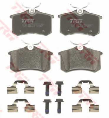 Колодки тормозные дисковые для AUDI TT(8N3) / CITROEN C3, DS3 / PEUGEOT 207(WA#,WC#,WD#,WK#) / RENAULT FLUENCE(L30#) / VW BORA(1J2,1J6), GOLF(1J5) <b>TRW GDB1813 / 20960</b> - изображение 1