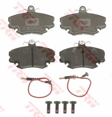 Колодки тормозные дисковые для PEUGEOT 309 / RENAULT 19, 21, 25, CLIO, LOGAN, MEGANE, RAPID, SANDERO/STEPWAY, SUPER 5, THALIA, TWINGO <b>TRW GDB400 / 21463</b> - изображение 1