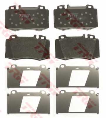 Колодки тормозные дисковые для MERCEDES C(CL203), M(W163), S(C215,W220,W221), SL(R129) <b>TRW GDB1454 / 23045</b> - изображение 1