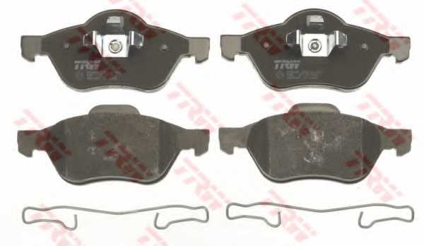 Колодки тормозные дисковые для RENAULT CLIO(BR0/1, CR0/1), GRAND(JM0/1#), MEGANE(BM0/1#, CM0/1#, EA0/1#, EM0/1#, KA0/1#, KM0/1#, LM0/1#), SCENIC(JM0/1#) <b>TRW GDB1687 / 23215</b> - изображение 1