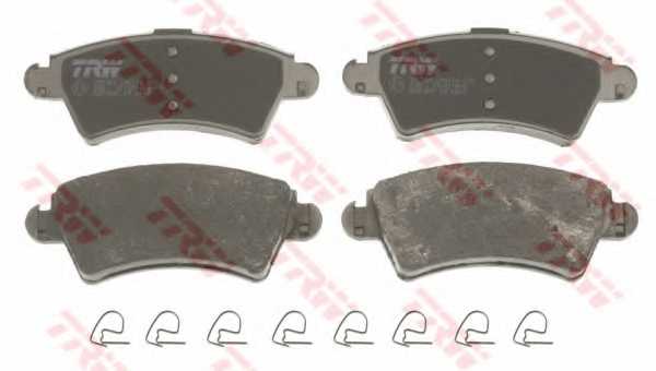 Колодки тормозные дисковые для PEUGEOT 206(2A/C,2D) <b>TRW GDB1501 / 23332</b> - изображение 1