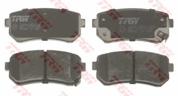 Колодки тормозные дисковые для HYUNDAI ACCENT, i30, ix35, SONATA / KIA CEED, CERATO KOUP, CERATO, PICANTO, PRIDE, PRO CEED, RIO, SHUMA, SPORTAGE <b>TRW GDB3421 / 24320</b> - изображение 1