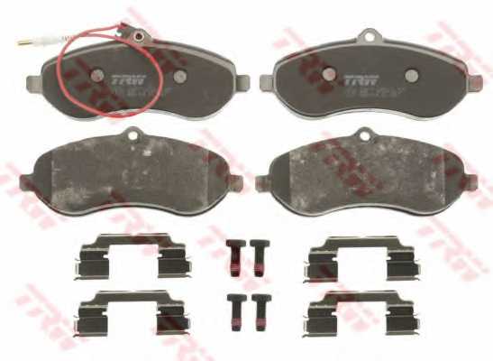 Колодки тормозные дисковые для CITROEN JUMPY / FIAT SCUDO(270, 272) / PEUGEOT EXPERT(VF3A#, VF3U#, VF3V#, VF3X#) / TOYOTA PROACE <b>TRW GDB1718 / 24595</b> - изображение 1