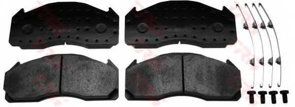 Колодки тормозные дисковые для VOLVO B 12, B 9, FH 12, FH 16, FH, FL, FM 10, FM 12, FM 7, FM 9, FM, FMX, NH 12 <b>TRW GDB5085 / 29125</b> - изображение 1