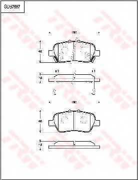Колодки тормозные дисковые <b>TRW GDB7697</b> - изображение Колодки тормозные дисковые <b>TRW GDB7697</b> - изображение