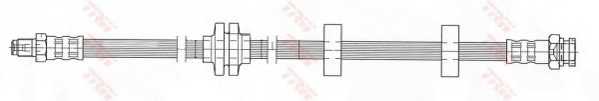 Шланг тормозной передний FIAT DOBLO 01- 1.2, 1.6, 1.9D, 1.9JTD <b>TRW PHB409</b> - изображение Шланг тормозной передний FIAT DOBLO 01- 1.2, 1.6, 1.9D, 1.9JTD <b>TRW PHB409</b> - изображение