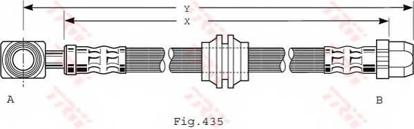 Тормозной шланг TRW PHD479 - изображение