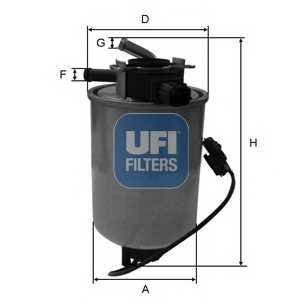 Фильтр топливный UFI 24.018.01 - изображение