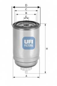 Фильтр топливный UFI 24.399.00 - изображение