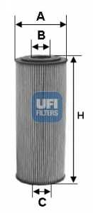 Фильтр масляный <b>UFI 25.154.00</b> - изображение