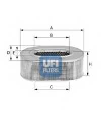 Фильтр воздушный <b>UFI 27.071.01</b> - изображение