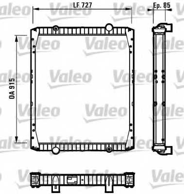 Радиатор охлаждения двигателя VALEO 100310492 / 732337 - изображение