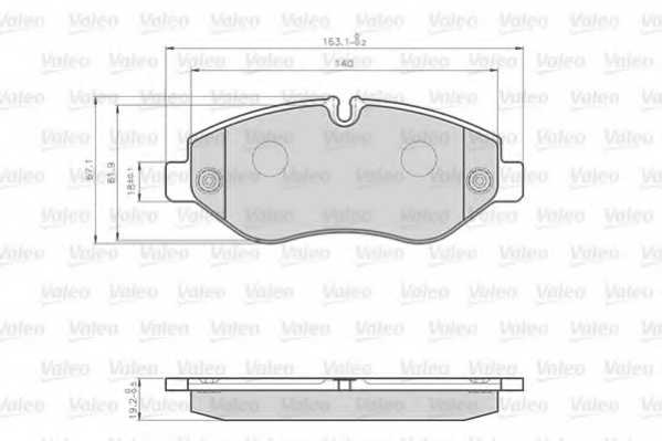 Колодки тормозные дисковые передний <b>VALEO 872229 / 29229</b> - изображение
