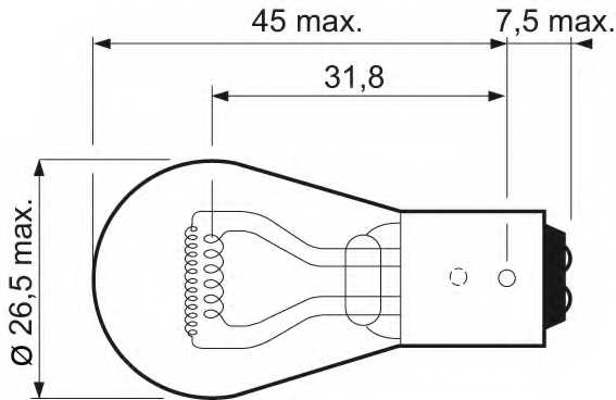 VALEO 032207 - лампа P21/5W 12V 21/5W BAY15d Essential - изображение 1