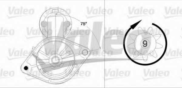 Стартер <b>VALEO 458191</b> - изображение