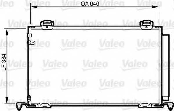 Конденсатор кондиционера VALEO 814209 - изображение