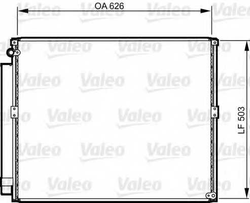 Конденсатор кондиционера VALEO 814236 - изображение