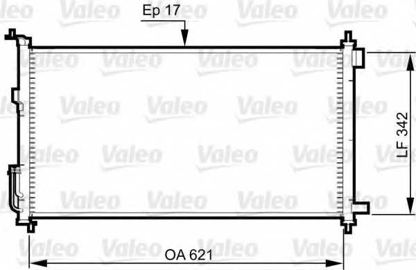Радиатор кондиционера <b>VALEO 817836</b> - изображение