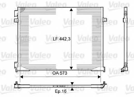 Конденсатор кондиционера VALEO CA1499 / 814172 - изображение