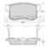 Колодки тормозные дисковые задние подходят для HONDA ACCORD VII, CIVIC VIII (FD1, FD2), SUZUKI SX4 AKEBONO AN-492WK - изображение