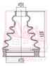 Пыльник шрус IB (24x70x116) комплект 12 ASVA ASBTINA61 - изображение