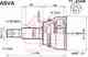 Шрус наружний 27x63,3x26 (ESTIMA PREVIA ACR30/40,ALPHARD,KLUGER) ASVA TY61A48 - изображение
