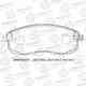 Колодки тормозные дисковые (противоскрипная пластина в компл.) AVANTECH AV742 - изображение