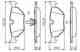 Колодки дисковые задние BMW E46 1.6i-2.8i2.0D 98>,Rover 75 1.8-2.52.0CDT 99> BOSCH 0986495470 - изображение