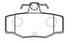 Колодки тормозные дисковые задние Nissan Primera1.6-2.0/2.0TD 90-02/Almera N16 00-04 (нов арт GK0852) CTR CKN-137 - изображение