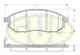 К-т колодки пер nis murano 03-/navara 05-/pathfinder 05-/quashqai 07-/ren kaleos 08- G.U.D GBP085214 - изображение