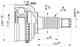 Шрус HONDA Civic 94-97CR-V 95=> 00=> H.D.K. HO-21A50 Шрус HONDA Civic 94-97CR-V 95=> 00=> H.D.K. HO-21A50 - изображение