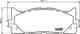 Колодки тормозные NAO HELLA 8DB355028-471 - изображение