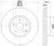 Диск тормозной HELLA 8DD355129-521 - изображение