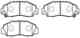 Колодки тормозные HONDA Accord (91-98),CR-V (95-02),HRV (98-) передние (4шт.) HSB HP5009 - изображение