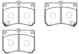 Изображение товара "Колодки тормозные MAZDA 323,MX3 (89-98) передние (4шт.) HSB HP5025"