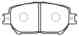 Колодки тормозные дисковые передн TOYOTA: CAMRY 01-06 HSB HP5053 - изображение