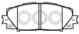 Колодки тормозные дисковые передн TOYOTA: YARIS 05- (-ABS, +ESP), ALLION 1.5 07-, BELTA 1.0, 1.5 05-, VITZ 1.0 VVTi 05- HSB HP5245 - изображение