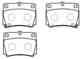 Колодки тормозные дисковые MITSUBISHI: MONTERO SPO HSB HP8305 - изображение