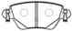 Колодки тормозные FORD Mondeo 3 (00-07) подходит для Jaguar X-Type (03-) RENAULT Kangoo (02-) задние (4шт.) HSB HP9507 - изображение