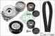 Комплект приводного ремня MERCEDES GL350CDI X166 +AC (сервотроник) INA 529016810 - изображение