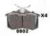 Колодки тормозные дисковый тормоз JAPANPARTS PP-0002AF - изображение