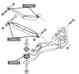Сайлентблок задн подески NISSAN QASHQAI J10, J11, X-TRAIL T31, T32 JIKIU BH22159 - изображение