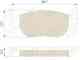Колодки тормозные CITROEN C4/BERLINGO/FIAT DOBLO/PEUGEOT 307/PARTNER передние KOTL 1464KT - изображение