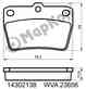 Колодки тормозные дисковые к-т с мех. индикатором износа Toyota RAV-4 Chery МАРКОН 14302138 - изображение