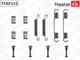 Комплект установочный дисковых колодок BMW E36 MASTERKIT 77AP115 - изображение